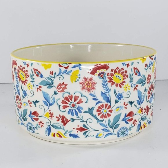 Pioneer Woman Mazie Round Bowl Ceramic Flower Floral 6" - Picture 1 of 7